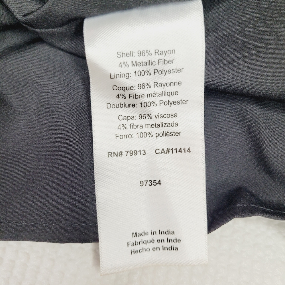 Jessica Simpson Dress Women's Size 2X Maternity Black Dots Flounce Party Event - Picture 10 of 10